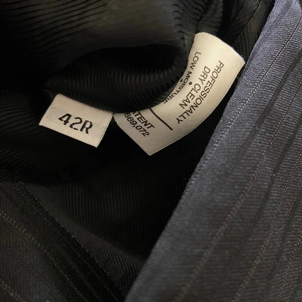 Daniel Cremieux Loro Piana Blazer Mens 42R Wool Suit Jacket Coat Black Pinstripe